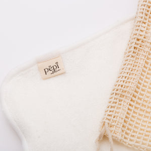 Bamboo washable wipes with cotton bag