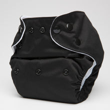 Load image into Gallery viewer, pēpi collection - Jet Black. Reusable nappies